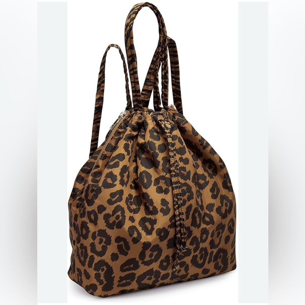 Vince Camuto New Without Tag 
Brown and Black Leopard Print Backpack